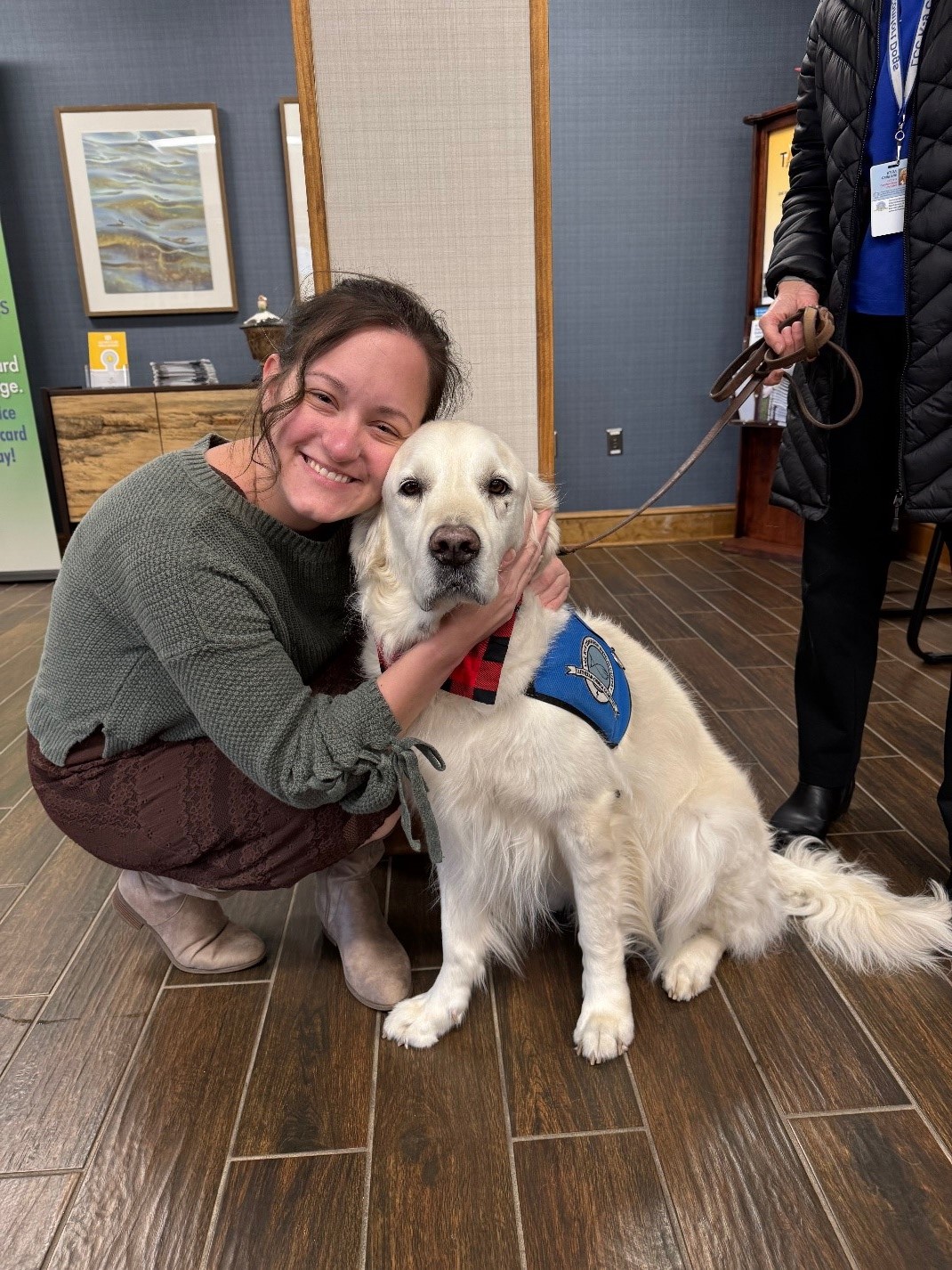 Seth the Comfort Dog in ministry.